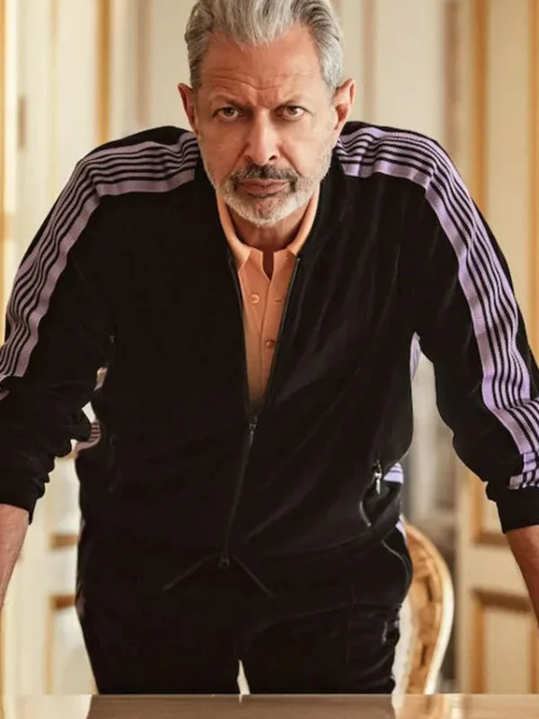 Jeff Goldblum Kaos 2024 Black Track Jacket