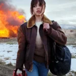 Jenna Ortega Hurry Up Tomorrow Brown Jacket