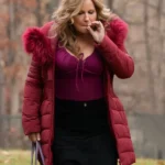 Jennifer Coolidge Riff Raff Red Puffer Jacket