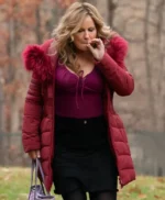 Jennifer Coolidge Riff Raff Red Puffer Jacket
