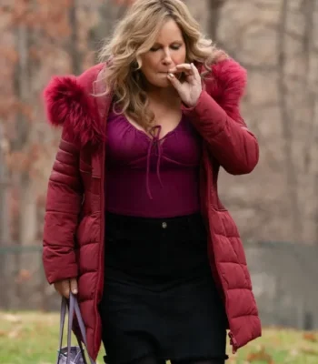 Jennifer Coolidge Riff Raff Red Puffer Jacket