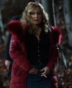 Jennifer Coolidge Riff Raff Red Puffer Jacket