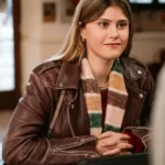 Jenny De Nucci La Dolce Villa Brown Leather Jacket