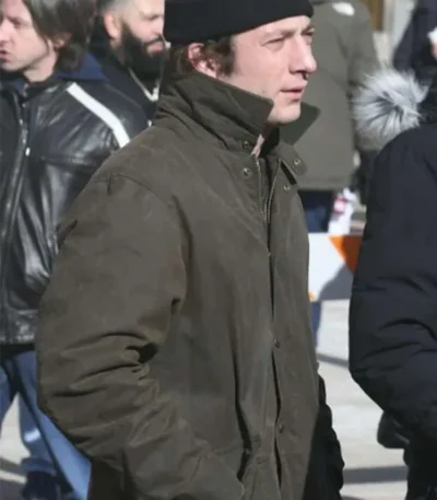 Jeremy Allen White Deliver Me from Nowhere Green Coat