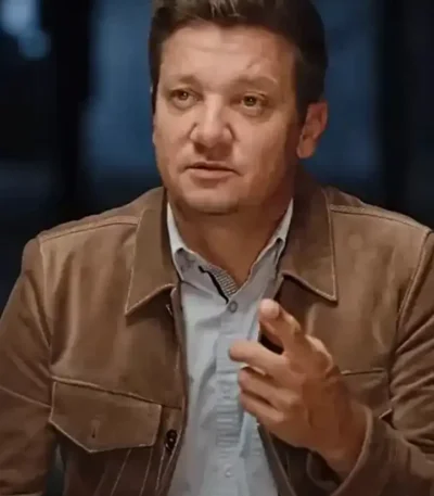 Rennervations 2023 Jeremy Renner Brown Suede Jacket