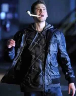 Warehouse 13 Brian J. Smith Black Leather Jacket
