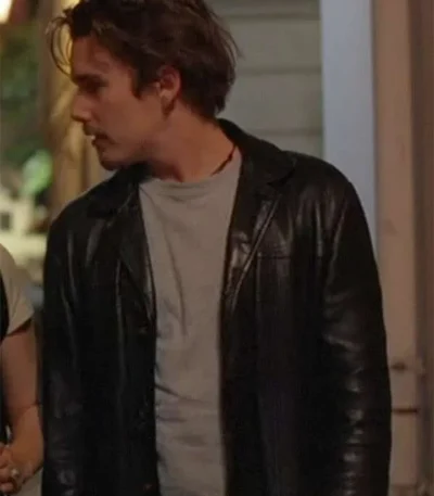 Jesse Before Sunrise Movie Black Leather Jacket
