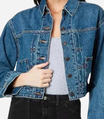 Jillian Bell Kinda Pregnant Denim Jacket