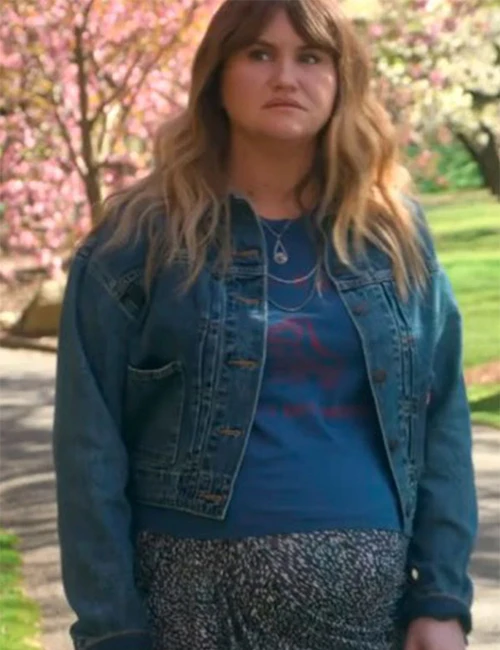 Jillian Bell Kinda Pregnant Denim Jacket Jillian Bell Kinda Pregnant Denim Jacket