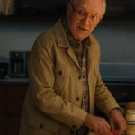 Jim Broadbent Jay Kelly Beige Cotton Coat