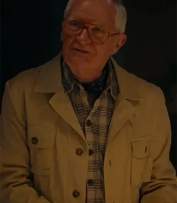 Jim Broadbent Jay Kelly Beige Cotton Coat