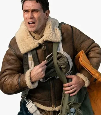 Jimmy KJ Apa Shearling Bomber Jacket
