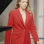 Jodie Grant Our Christmas House Red Blazer