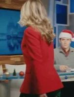 Jodie Grant Our Christmas House Red Blazer