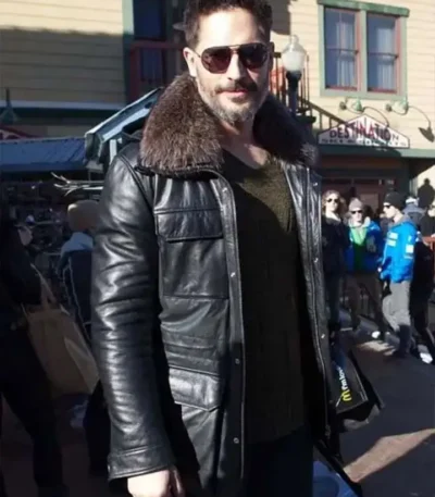 Joe Manganiello Sundance Film Festival Black Leather Jacket