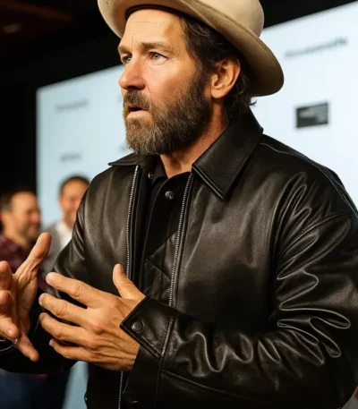 Joel Edgerton Train Dreams Leather Jacket