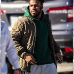 John Boyega They Cloned Tyrone Green Quilted Jacket