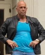 John Brady Dot Conner Webtective Black Leather Jacket