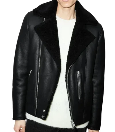John Dark Black Leather Jacket