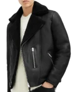 John Dark Black Leather Jacket