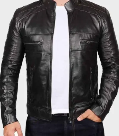 Johnson Black Leather Jacket