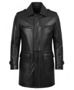 Joseph Mens Lambskin Brown Leather Coat
