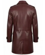 Joseph Mens Lambskin Brown Leather Coat