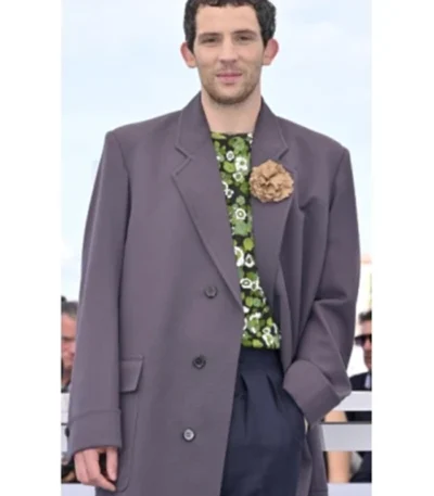 The Mastermind Josh O’Connor Purple Coat