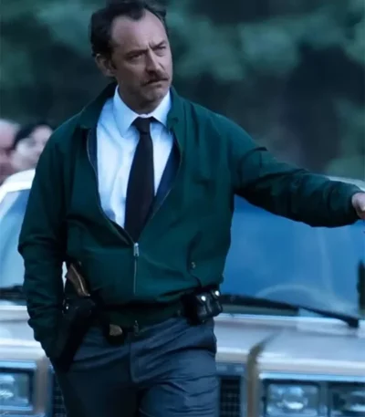 Jude Law The Order Green Cotton Jacket
