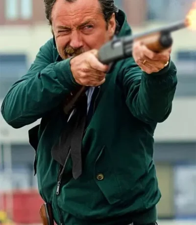 Jude Law The Order Green Cotton Jacket