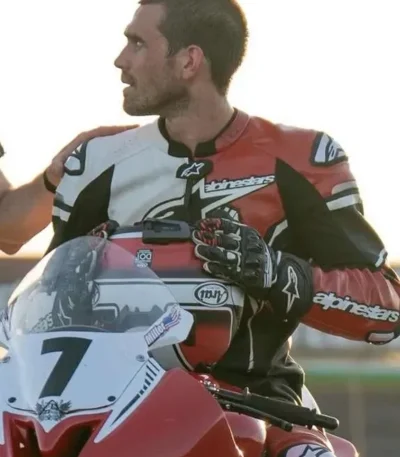 K.J. Apa One Fast Move 2024 Racer Leather Jacket