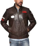 Kain Leather Cafe Racer Biker Jacket
