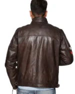 Kain Leather Cafe Racer Biker Jacket