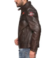 Kain Leather Cafe Racer Biker Jacket