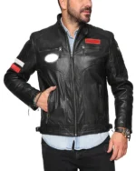 Kain Leather Cafe Racer Biker Jacket