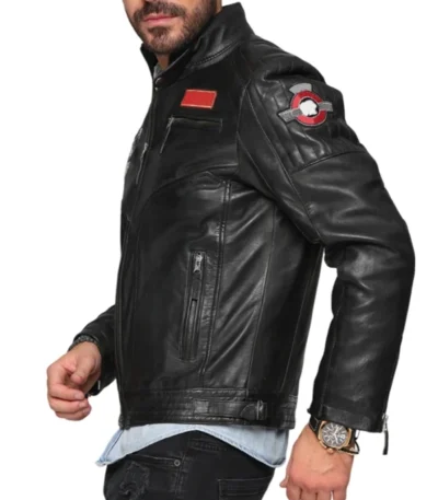 Kain Leather Cafe Racer Biker Jacket