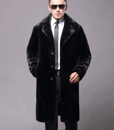 Kairo Mink Fur Black Coat