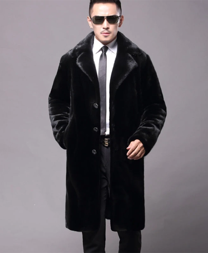 Kairo Mink Fur Black Coat Kairo Mink Fur Black Coat