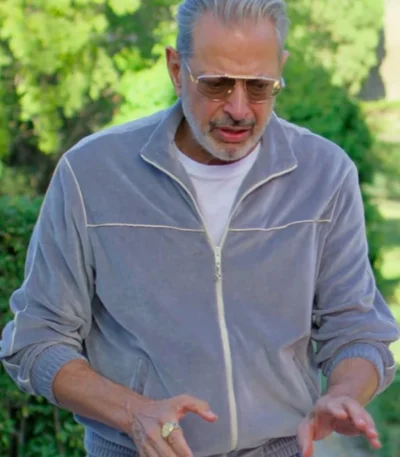 Kaos 2024 Jeff Goldblum Grey Track Jacket