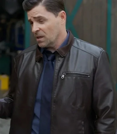Kavan Smith Nelly Knows Mysteries 2024 Brown Jacket