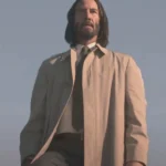 Keanu Reeves Good Fortune Beige Coat