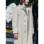 Keanu Reeves Good Fortune Off-White Coat
