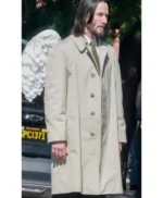 Keanu Reeves Good Fortune Off-White Coat