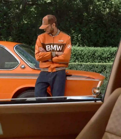 Kith BMW Orange Leather Bomber Jacket 2026
