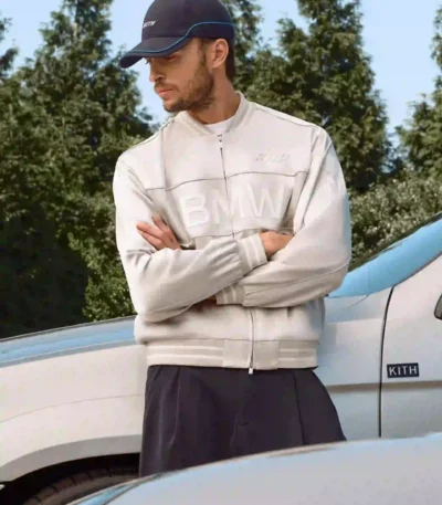 Kith BMW White Varsity Jacket 2026