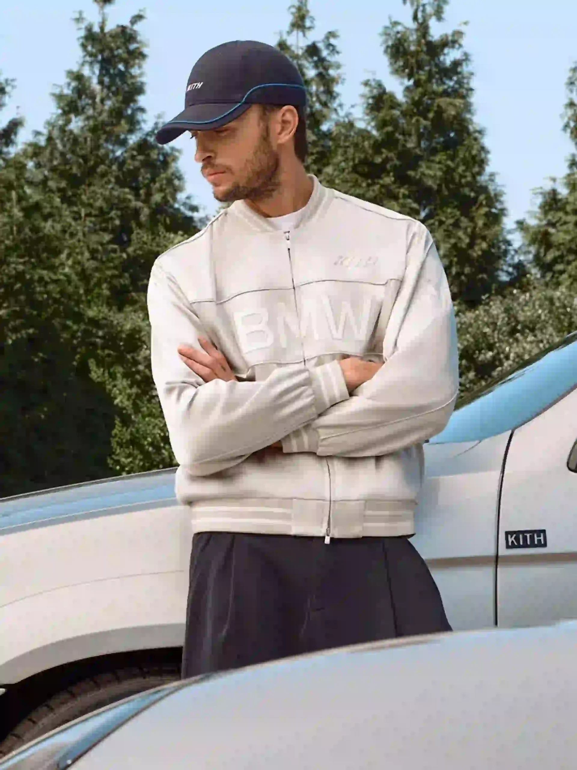 Kith BMW White Varsity Jacket 2026 Kith BMW White Varsity Jacket 2026