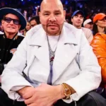 Knicks vs. Cavaliers Game 2 Fat Joe White Biker Jacket