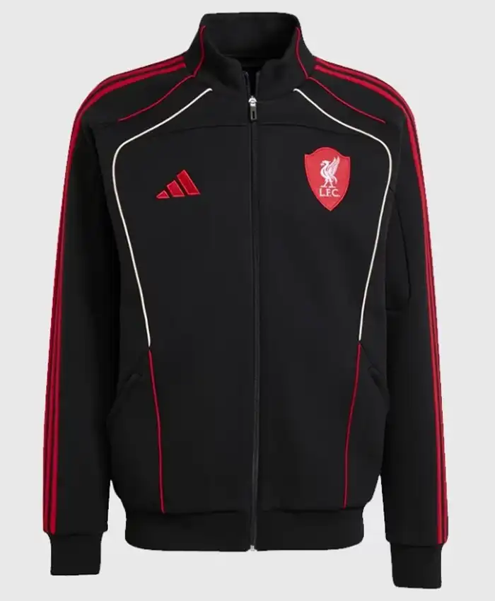 LFC adidas Anthem Black Track Jacket LFC adidas Anthem Black Track Jacket