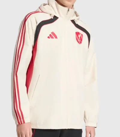 LFC adidas Off White Hooded Jacket