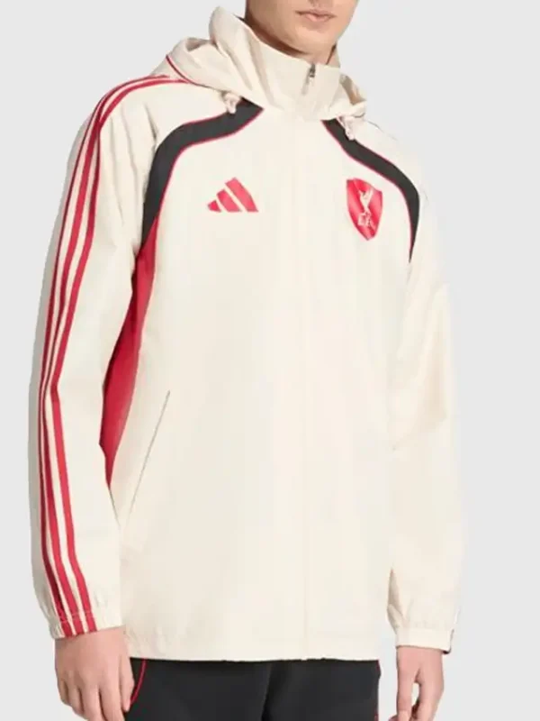 LFC adidas Off White Hooded Jacket